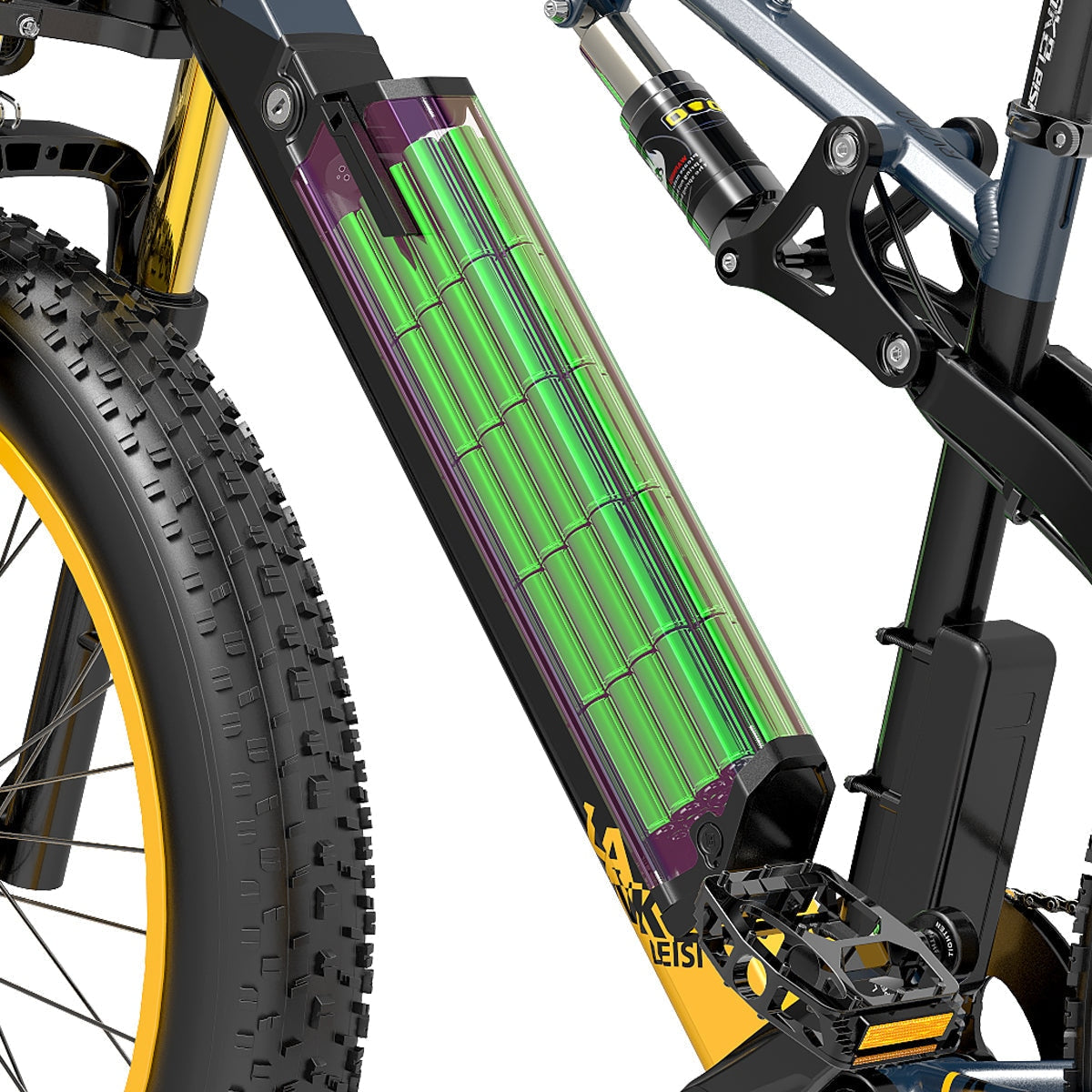Lankeleisi RV700 Explorer electric hunting bike with rugged frame and fat tires, designed for off-road outdoor adventures.